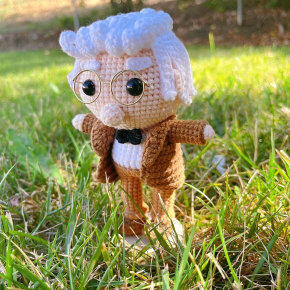 Up Movie Crochet Doll Set | Handmade Amigurumi Carl, Russell & Dug Plush - Picture 10 of 11